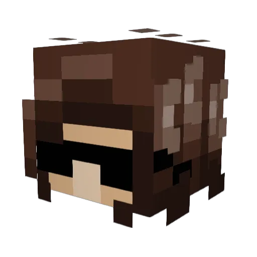 notalicia_ Minecraft avatar head, 3D render