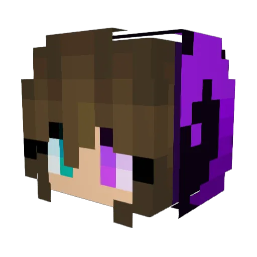 notalosha Minecraft avatar head, 3D render