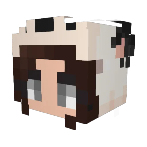 notamaliee Minecraft avatar head, 3D render