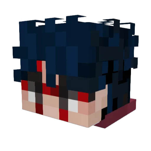 notameloniswear Minecraft avatar head, 3D render