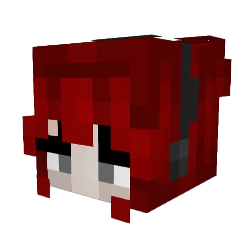 notandiii Minecraft avatar head, 3D render