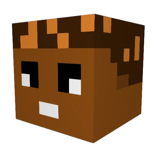 notanthonys Minecraft avatar head, 3D render