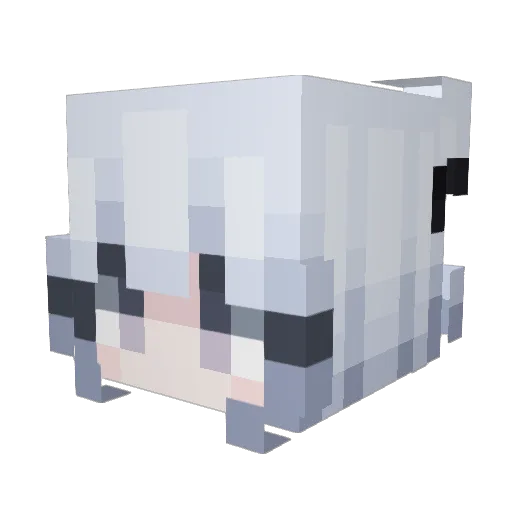 notayano Minecraft avatar head, 3D render