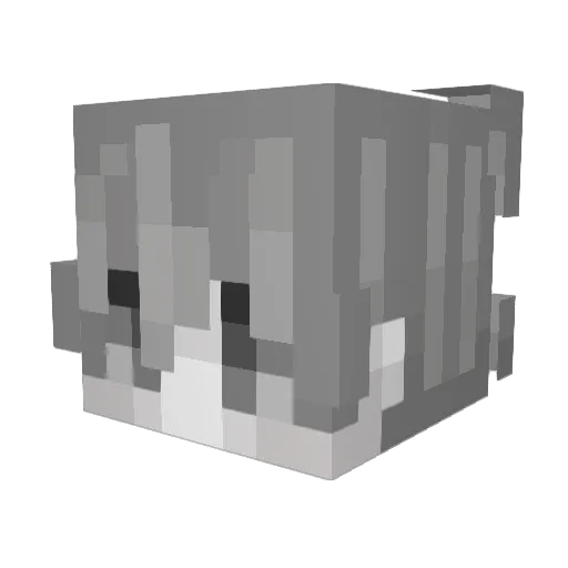 notbedefeated Minecraft avatar head, 3D render