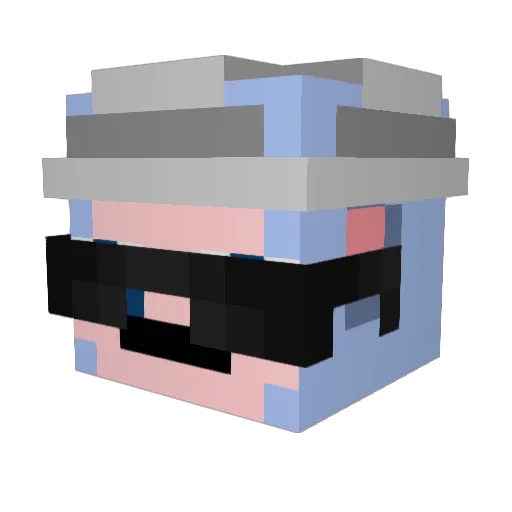 notboots123 Minecraft avatar head, 3D render