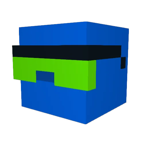 notburntsnow Minecraft avatar head, 3D render