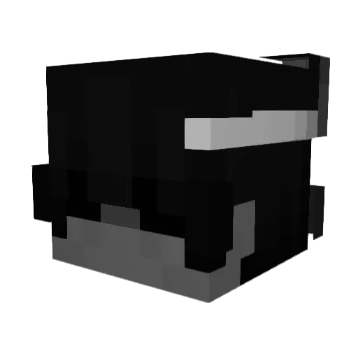 notc0rup Minecraft avatar head, 3D render