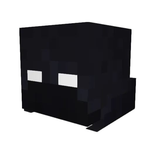 notc Minecraft avatar head, 3D render