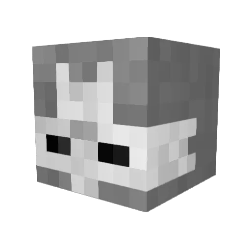 notch_kelly Minecraft avatar head, 3D render