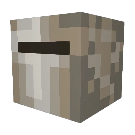 notchase740 Minecraft avatar head, 3D render