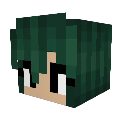 notcolin Minecraft avatar head, 3D render