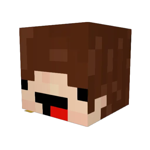 notcrab Minecraft avatar head, 3D render