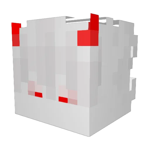 notcursah Minecraft avatar head, 3D render