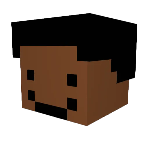 notdarren_ Minecraft avatar head, 3D render