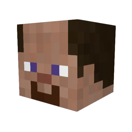 notdaven_ Minecraft avatar head, 3D render