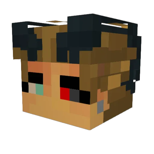 notdeep Minecraft avatar head, 3D render