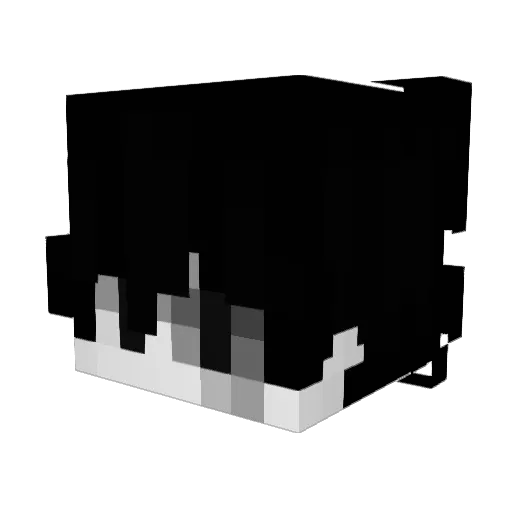 noteeiei Minecraft avatar head, 3D render