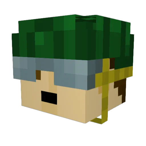 noteju Minecraft avatar head, 3D render