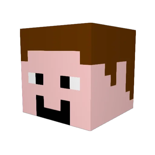 notevan321 Minecraft avatar head, 3D render
