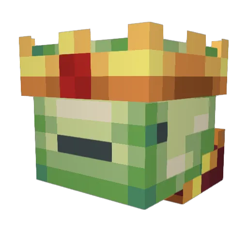 notfaketurtle Minecraft avatar head, 3D render