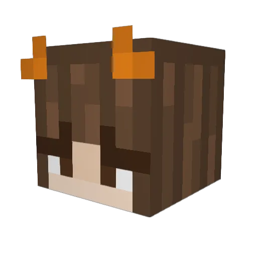 notgabs Minecraft avatar head, 3D render