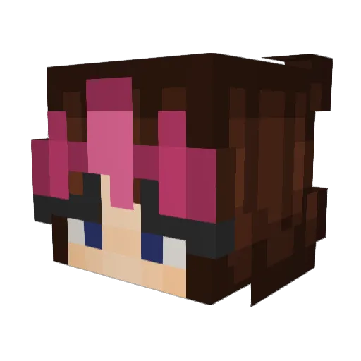 notgavi Minecraft avatar head, 3D render