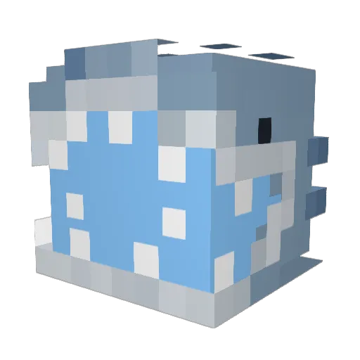 notglume Minecraft avatar head, 3D render