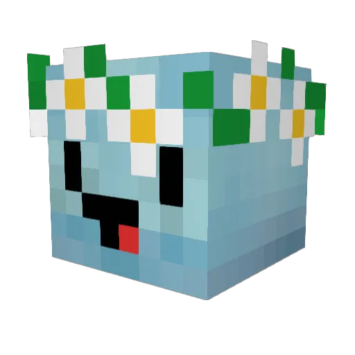 notgoogie Minecraft avatar head, 3D render