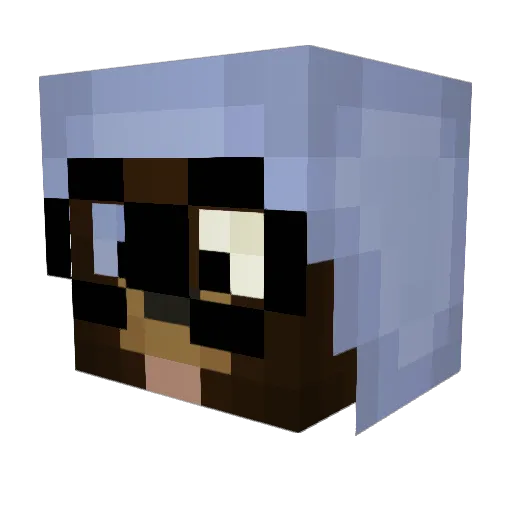 notgyzmo Minecraft avatar head, 3D render