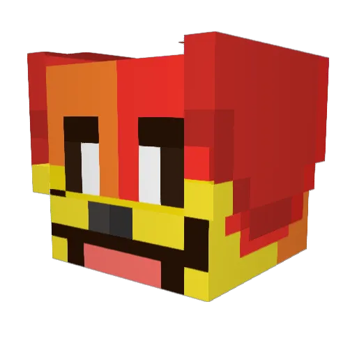 noth_2kota Minecraft avatar head, 3D render