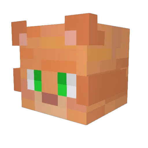 nothesychius Minecraft avatar head, 3D render