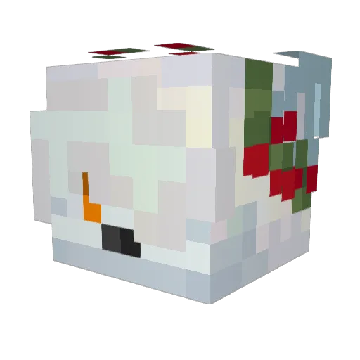nothing760 Minecraft avatar head, 3D render