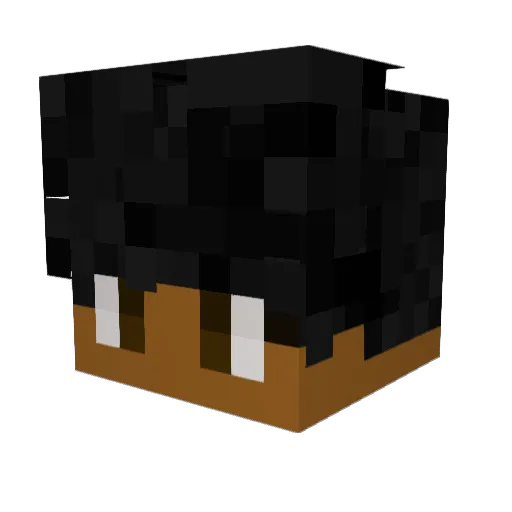 notibus Minecraft avatar head, 3D render