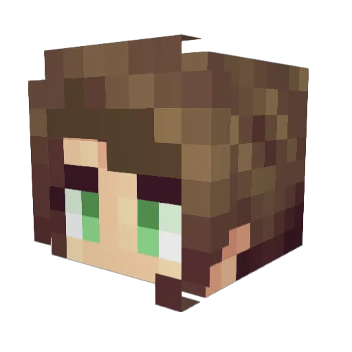 notiie Minecraft avatar head, 3D render