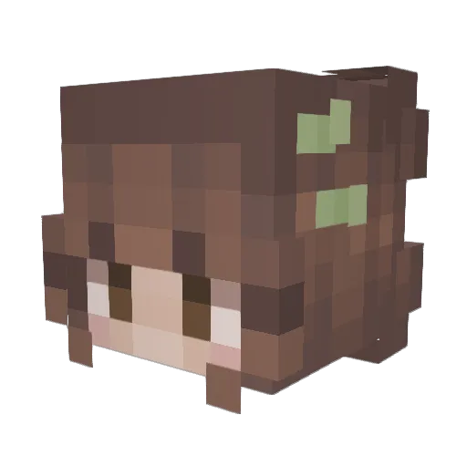 notionlove Minecraft avatar head, 3D render