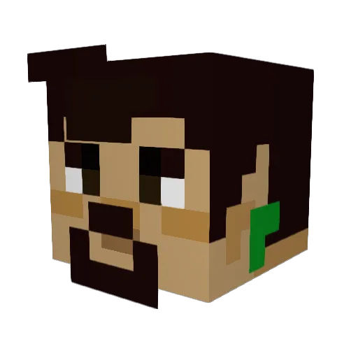 notisaax Minecraft avatar head, 3D render