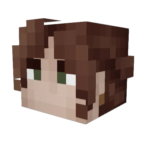 notjayp Minecraft avatar head, 3D render