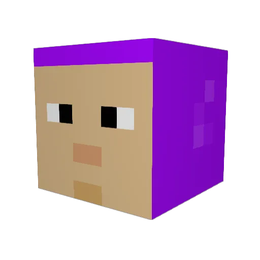 notjessiie Minecraft avatar head, 3D render