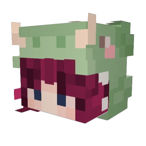 notkaitlol Minecraft avatar head, 3D render