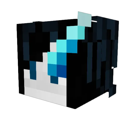 notkazeri Minecraft avatar head, 3D render