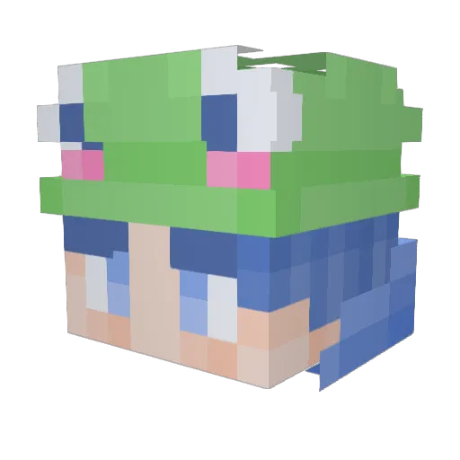 notklaus_ Minecraft avatar head, 3D render