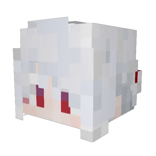 notkurxmi Minecraft avatar head, 3D render