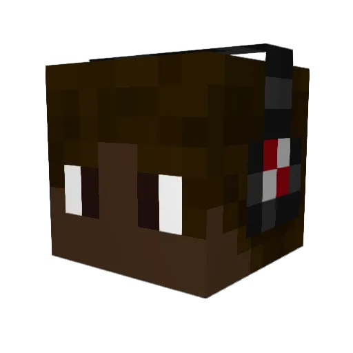 notlincolnn Minecraft avatar head, 3D render