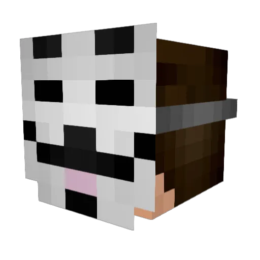 notlowe Minecraft avatar head, 3D render