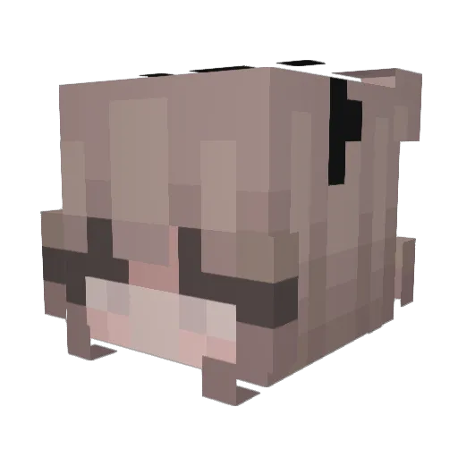 notluismora Minecraft avatar head, 3D render