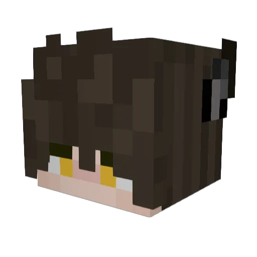 notmauud Minecraft avatar head, 3D render
