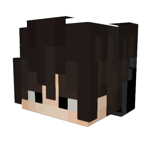 notneat Minecraft avatar head, 3D render