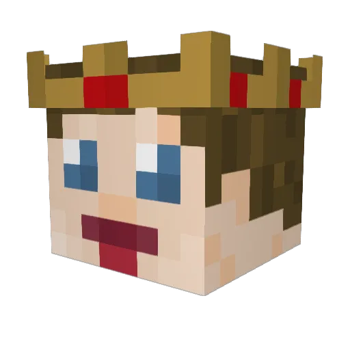 notnotbutter Minecraft avatar head, 3D render