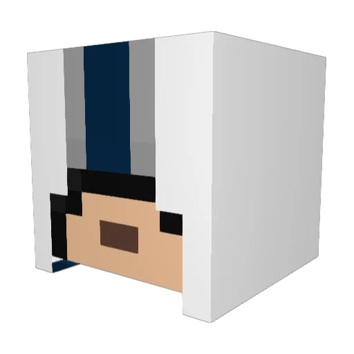 notnotmihai Minecraft avatar head, 3D render
