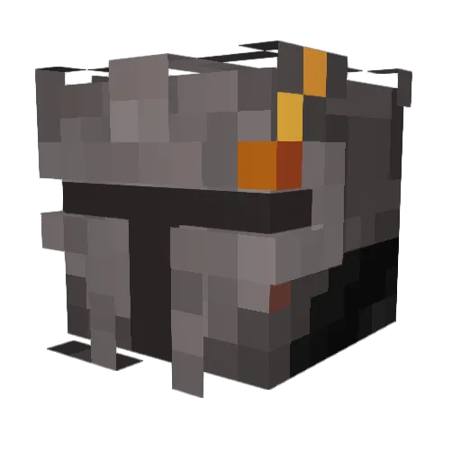 notoriosAI Minecraft avatar head, 3D render